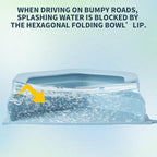SLSON portable cat dish integrated molding leak proof design for road trips