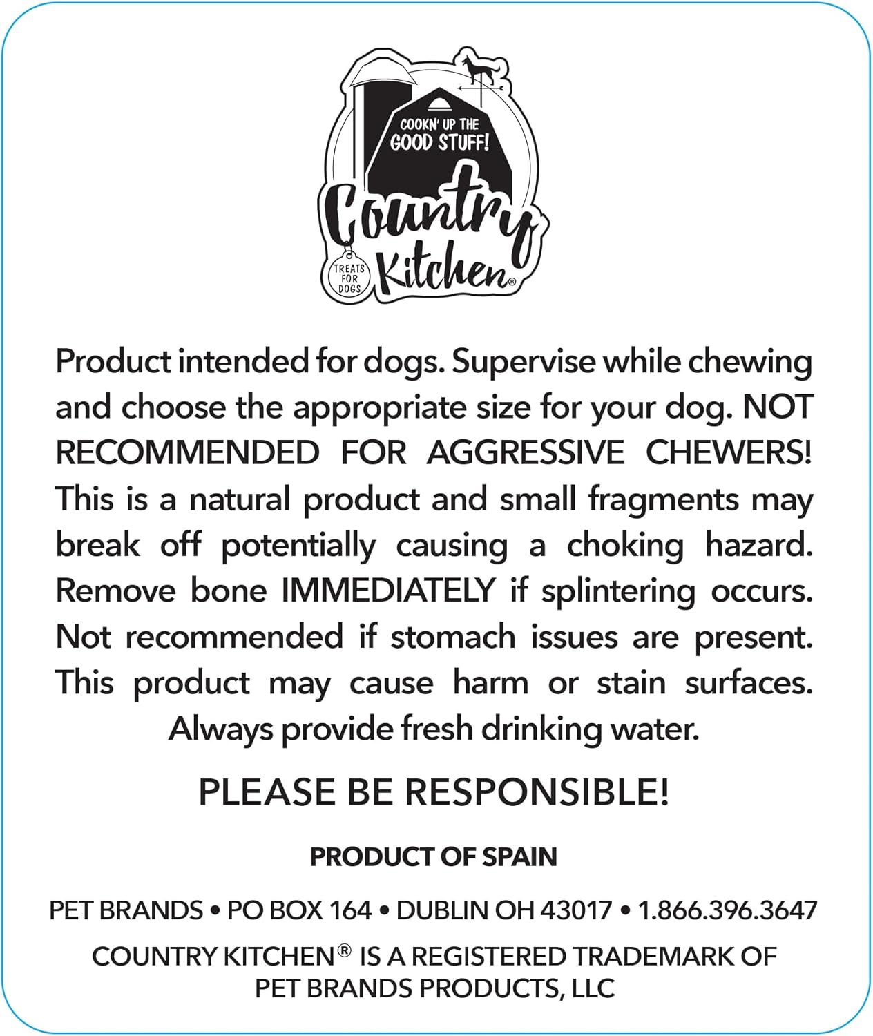 Country Kitchen ham bone packaging for pet owners