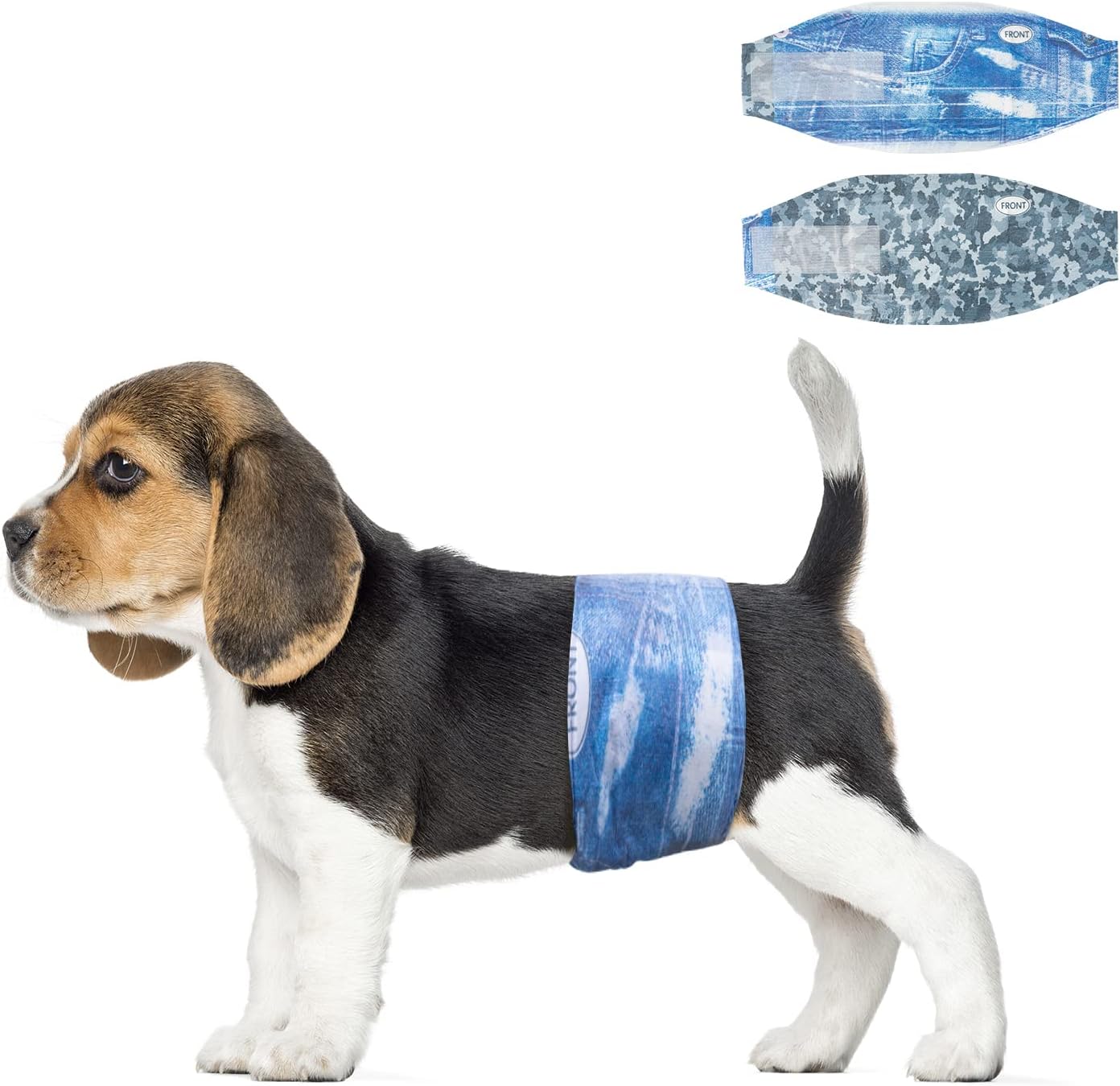 Dono Dog Diapers Male Disposable Male Dog Wraps, Wider Doggie Puppy Diapers Male Belly Bands, Super Absorbent, Leak-Proof Fit, Excitable Urination, Incontinence, Small 48ct - Image 9