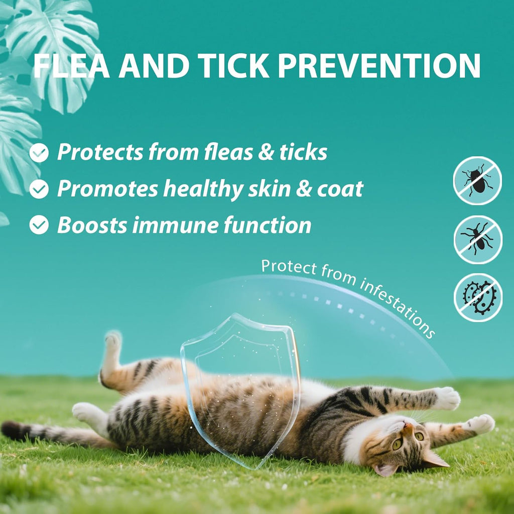 UEOWJET cat flea oral supplement chicken flavor soft chews texture close up