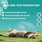 UEOWJET cat flea oral supplement chicken flavor soft chews texture close up
