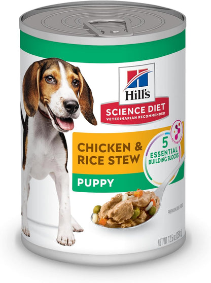 Hill's Science Diet Puppy Wet Dog Food, Chicken & Vegetables, 12.8 oz. Cans, 12-Pack - Image 14