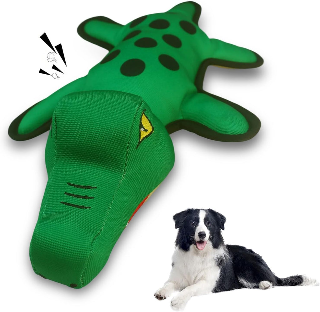 WOWBALA Dog Squeaky Toys, 24-31 Inch Stretchable Crocodile Plush Toy, Interactive Tug of War Toy for Puppies, Small, Medium and Large Dogs, Crinkle Chew Toy for Indoor & Outdoor Fun - Image 12