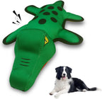 WOWBALA Dog Squeaky Toys, 24-31 Inch Stretchable Crocodile Plush Toy, Interactive Tug of War Toy for Puppies, Small, Medium and Large Dogs, Crinkle Chew Toy for Indoor & Outdoor Fun - Image 12