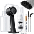 Shmian lash extension cleanser foam front view bottle and kit