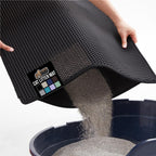 GORILLA GRIP Honeycomb Cat Litter Box Mat, Two Layer Trapping Waste Mats, Soft On Paws, Litter Box Supplies and Essentials for Indoor Cats, Traps Excess, Water Resistant for Floors, 24x15 Gray - Image 11
