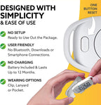 3DActive digital fitness tracker showing the removable alignment clip on the back.