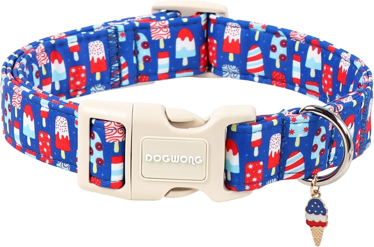 Spring Summer Dog Collar for Girl Dogs- Pink Polka Female Dog Collar, Adjustable Soft Beach Dots Dogs Collars for Small Dogs, S - Image 11