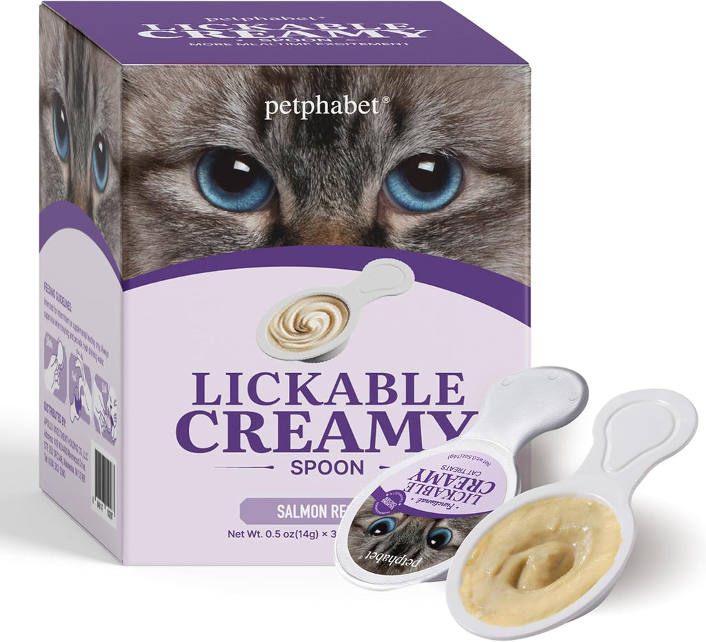 PETPHABET Lickable Cat Treats Spoon, 36 Count Creamy Puree Kitten Treats Variety Pack, Functional Wet Paste Cat Snacks for Skin & Coat Support, Hairball Relief, Urinary Health, Grain-Free Kitty Treat - Image 9