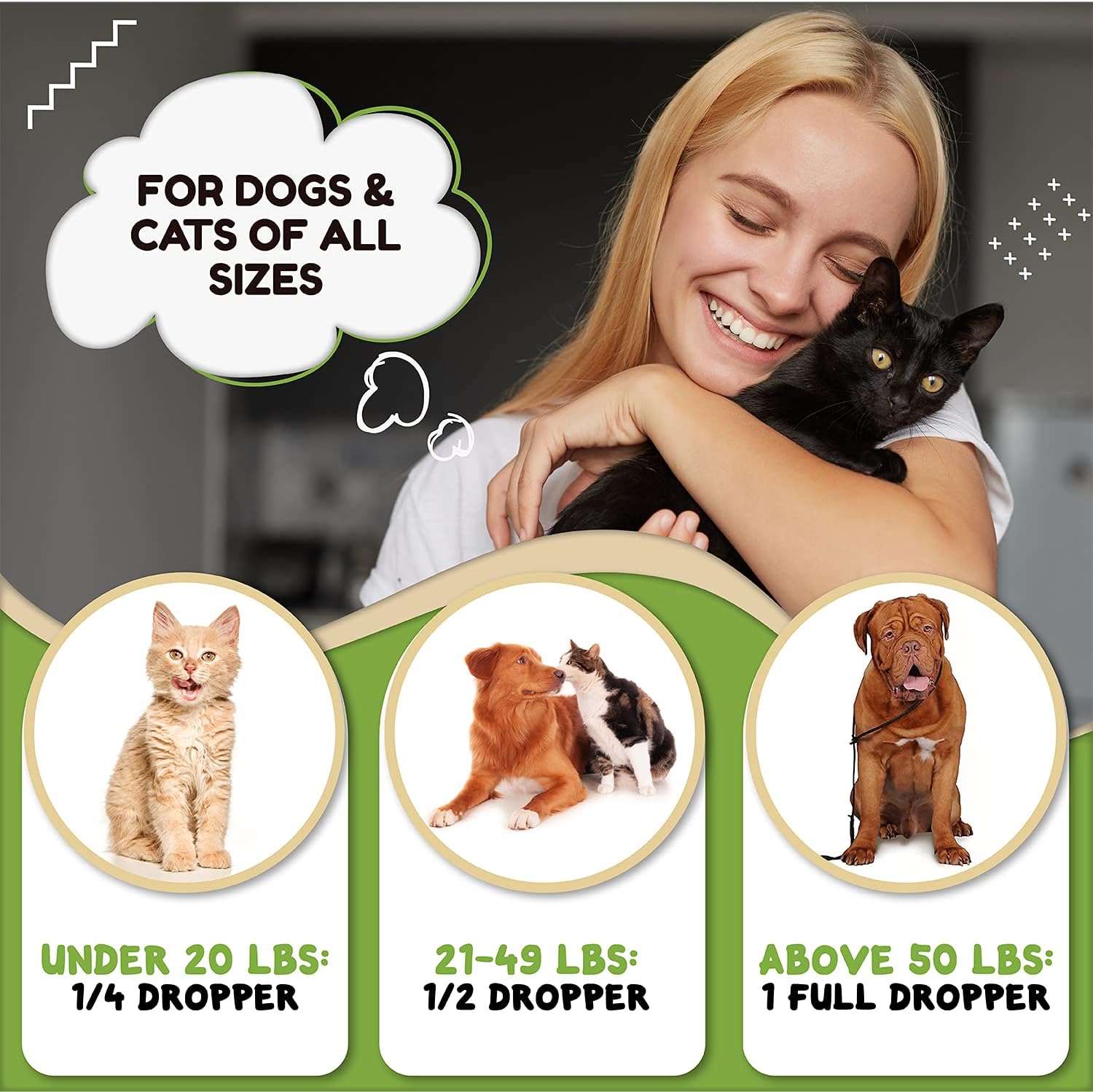 Cruelty free non GMO premium Billion Pets calming supplement bottle