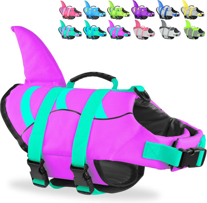 Fragralley Dog Life Jacket Shark, Dog Life Vest Adjustable Ripstop, Dog Swimming Safety Vest with Superior Buoyancy & Rescue Handle for Small Medium Large Dogs, Swim, Pool, Beach, Boating - Image 14