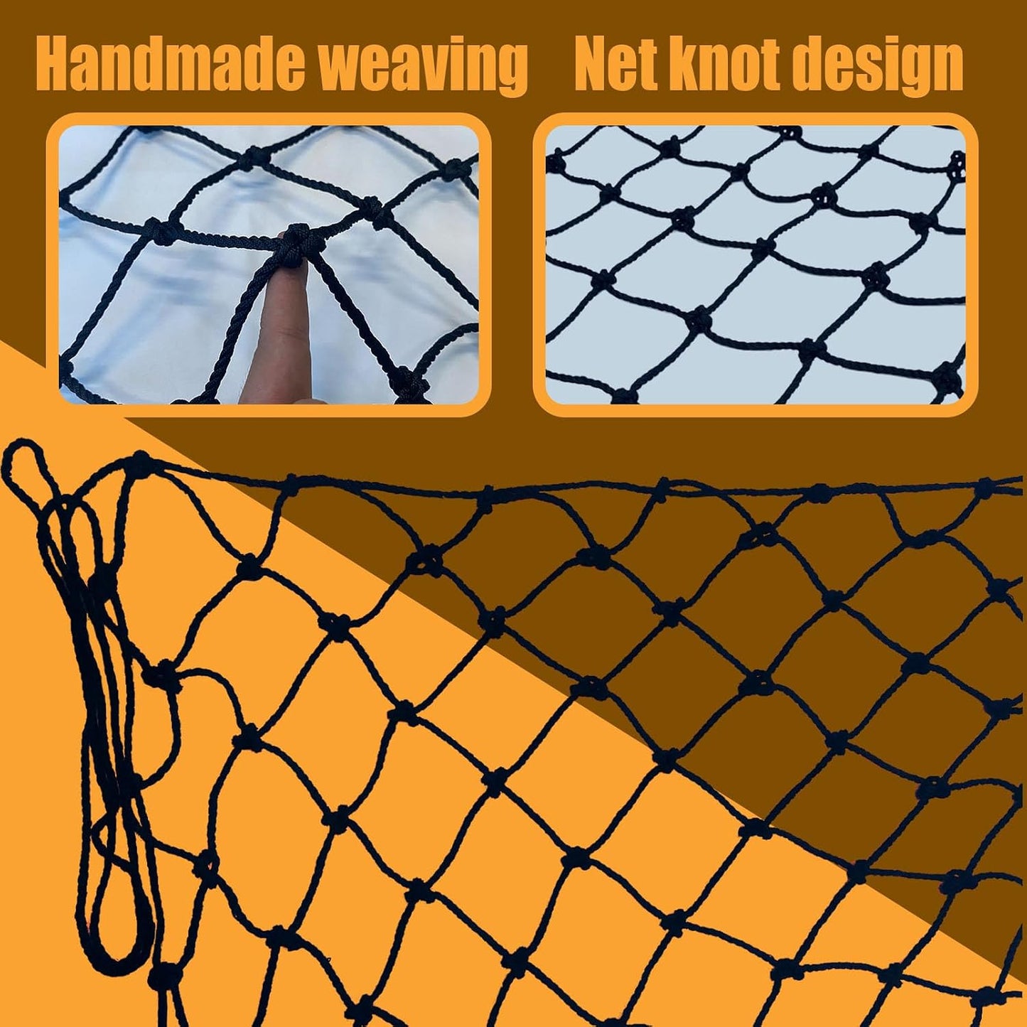 Harernet safety net installed on indoor stair railing