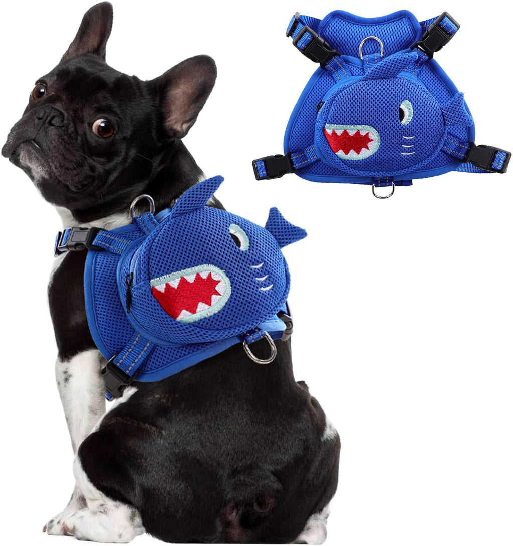 Dog Harness with Backpack, Adjustable Dog Backpack Harness for Small Medium Dogs, No-Pull Breathable Backpacks for Dogs to Wear, for Traveling, Hiking, Camping, Training, Green Frog S - Image 9