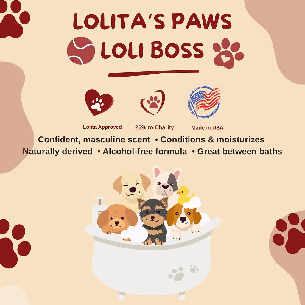 Lolita's Paws Loli Boss eight ounce grooming spray liquid clarity