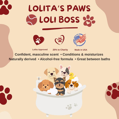 Lolita's Paws Loli Boss eight ounce grooming spray liquid clarity