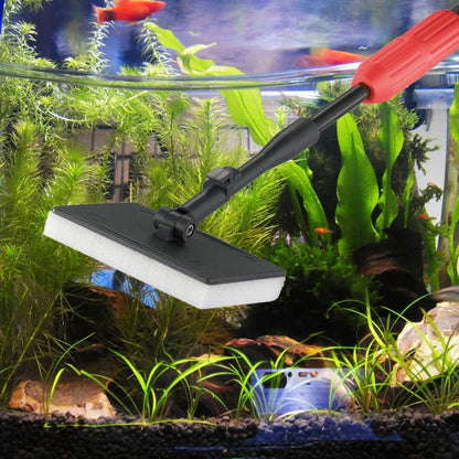 UPETTOOLS aquarium maintenance tools highlighting the flat glass sponge brush.
