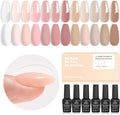 Beetles builder gel set front view showing 12 color bottles and packaging
