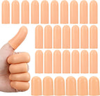 Matwsec silicone finger protectors front view pack showing skin color gel cots