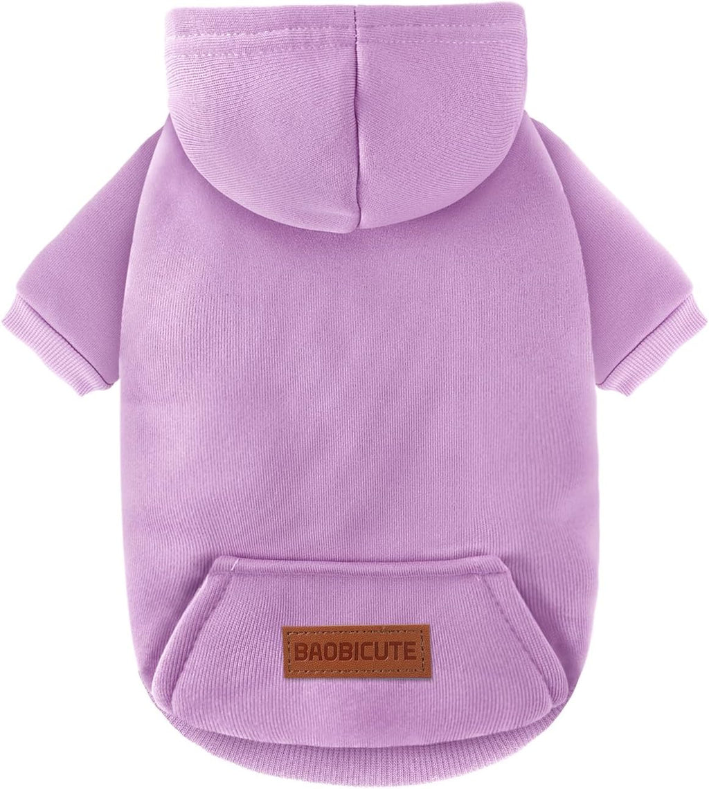 2 Pack Dog Hoodie Warm Hood Dog Sweater Cold Weather Small Dogs Sweatshirt Comfort Pet Clothes for Small Medium Dogs with Pockets Cats Chihuahua Clothes for Male Female Girl Boy Sporty Daily Wear - Image 10