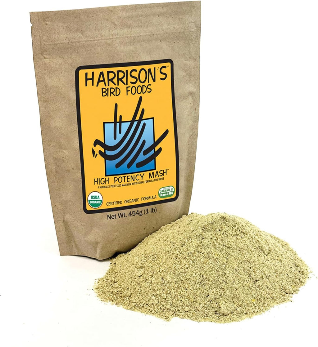 Harrison's Bird Foods High Potency Fine - Certified Organic, Non GMO Formula for Small to Medium Birds - Human Grade Pellets for Molting, Recovering & Weaning Chicks with Balanced Nutrition (1lb) - Image 11