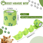 Six rolls of Threlaco bitter bandage for dogs packaging