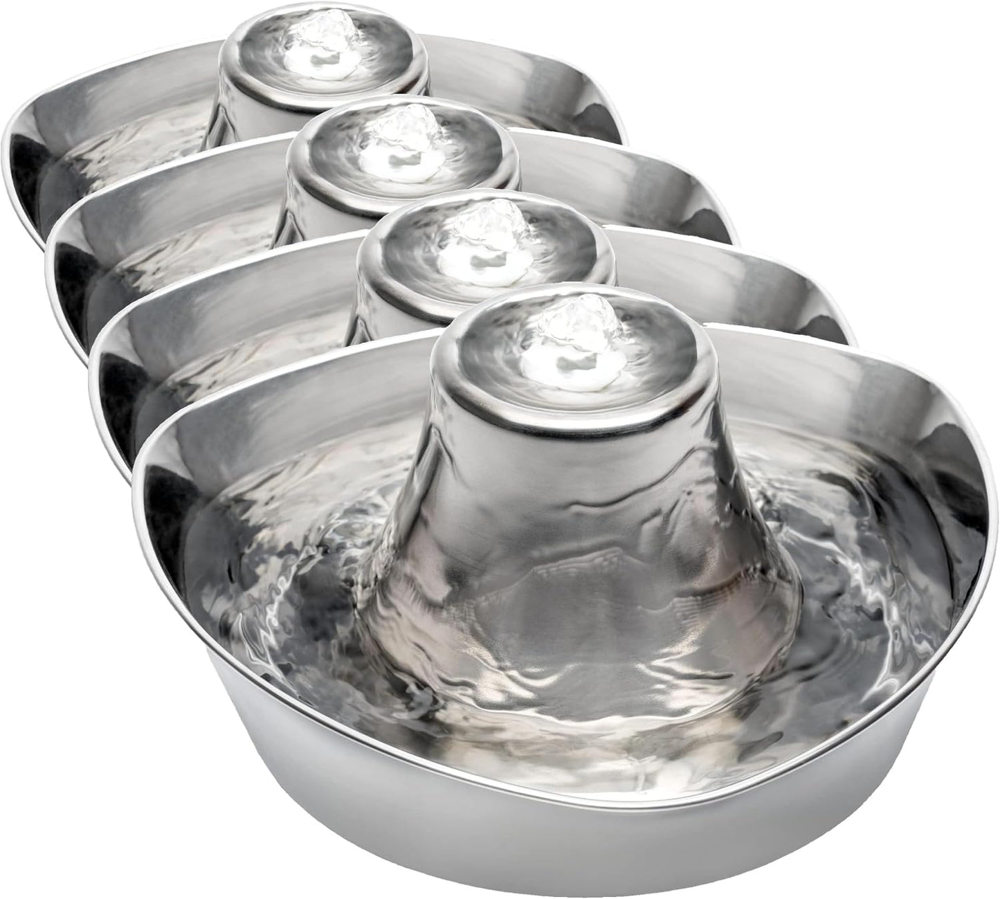 PetSafe Seaside Stainless Steel Cat & Dog Fountain, 60 Oz Water Capacity - 2 Water Filters & 1 Pump Included, Soothing Flow for Pets, Scratch-and Rust-Resistant Material - Quiet Motor - Image 11