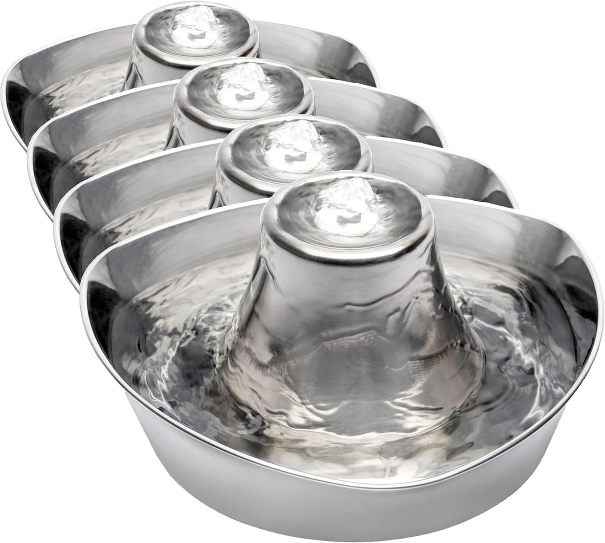 PetSafe Seaside Stainless Steel Cat & Dog Fountain, 60 Oz Water Capacity - 2 Water Filters & 1 Pump Included, Soothing Flow for Pets, Scratch-and Rust-Resistant Material - Quiet Motor - Image 11