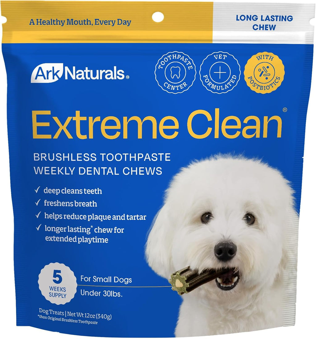 Packaging details for Ark Naturals USA imported dental chews