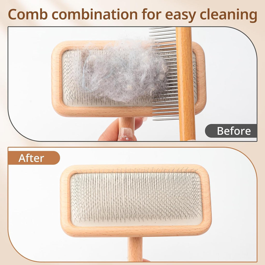Haetyieh carpet rake grooming a sheepskin rug