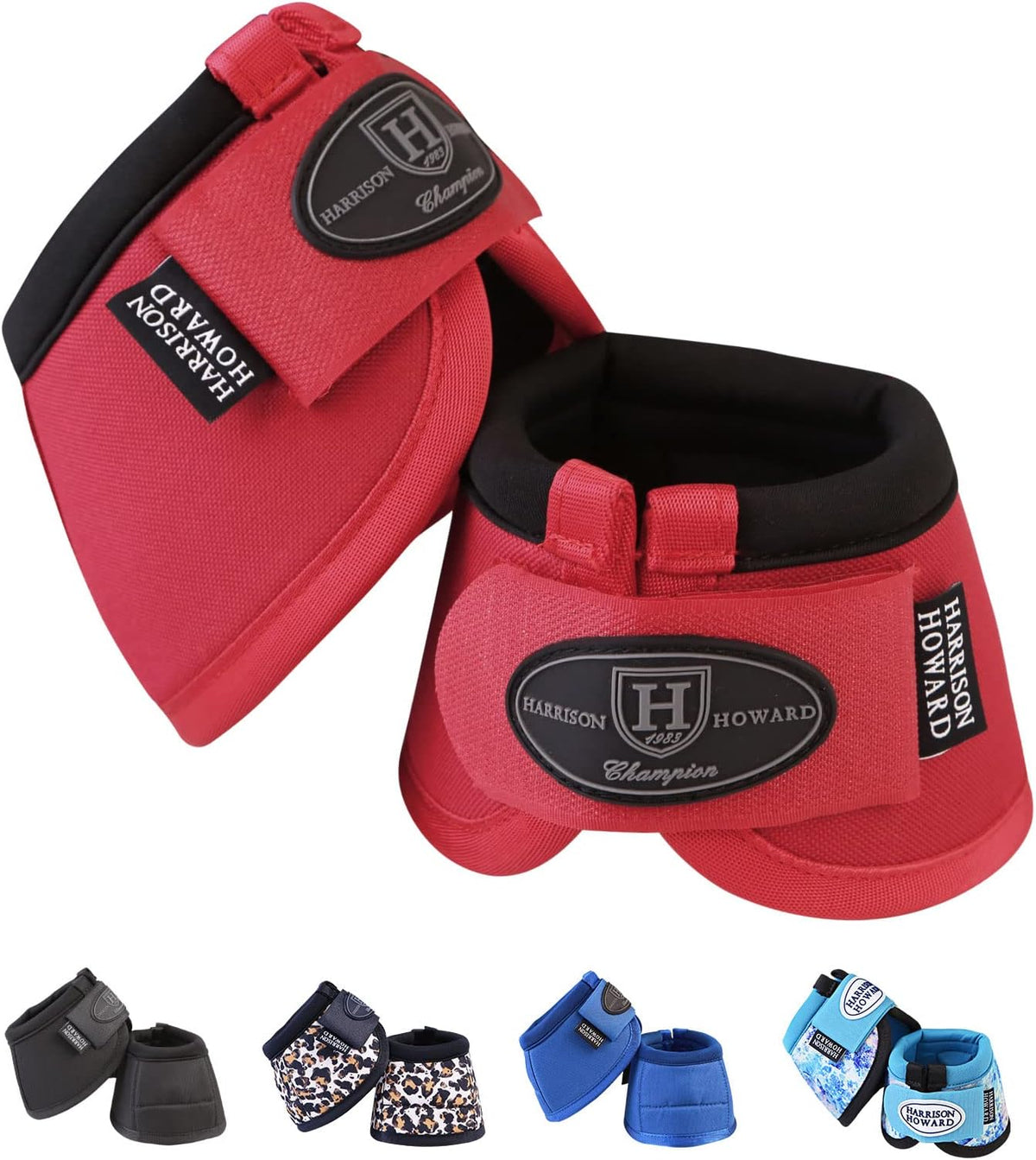 Harrison Howard Horse Bell Boots Overreach Bell Boots No-Turn Bell Boots for Horse-Durable Protective Hoof Boot - Image 9