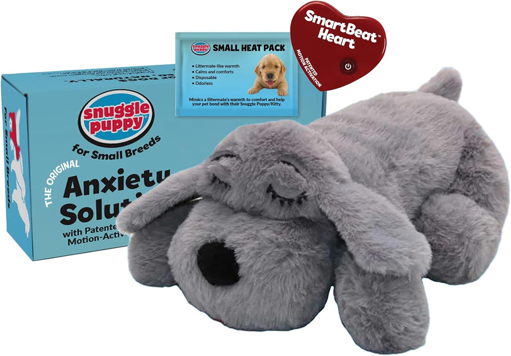 Snuggle Puppy Heartbeat Puppy Toy for Small Breeds, Compact Plush Dog Toy with Real-Feel Pulse, Designed for Crate Time, First Nights, and Rest - Cream - Image 9