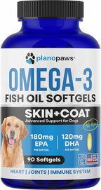 Planopaws wild anchovy and sardine oil softgels for canine wellness