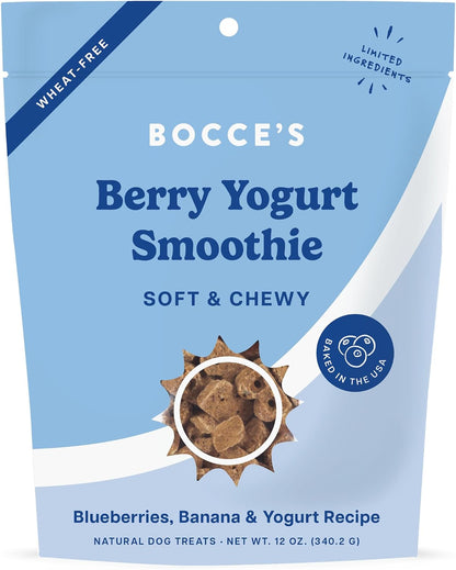 Bocce's Bakery PB Banana Chip Recipe Treats for Dogs, Wheat-Free Everyday Dog Treats, Real Ingredients, Baked in The USA, Natural Soft & Chewy Cookies, Peanut Butter, Bananas, & Carob, 6 oz - Image 13