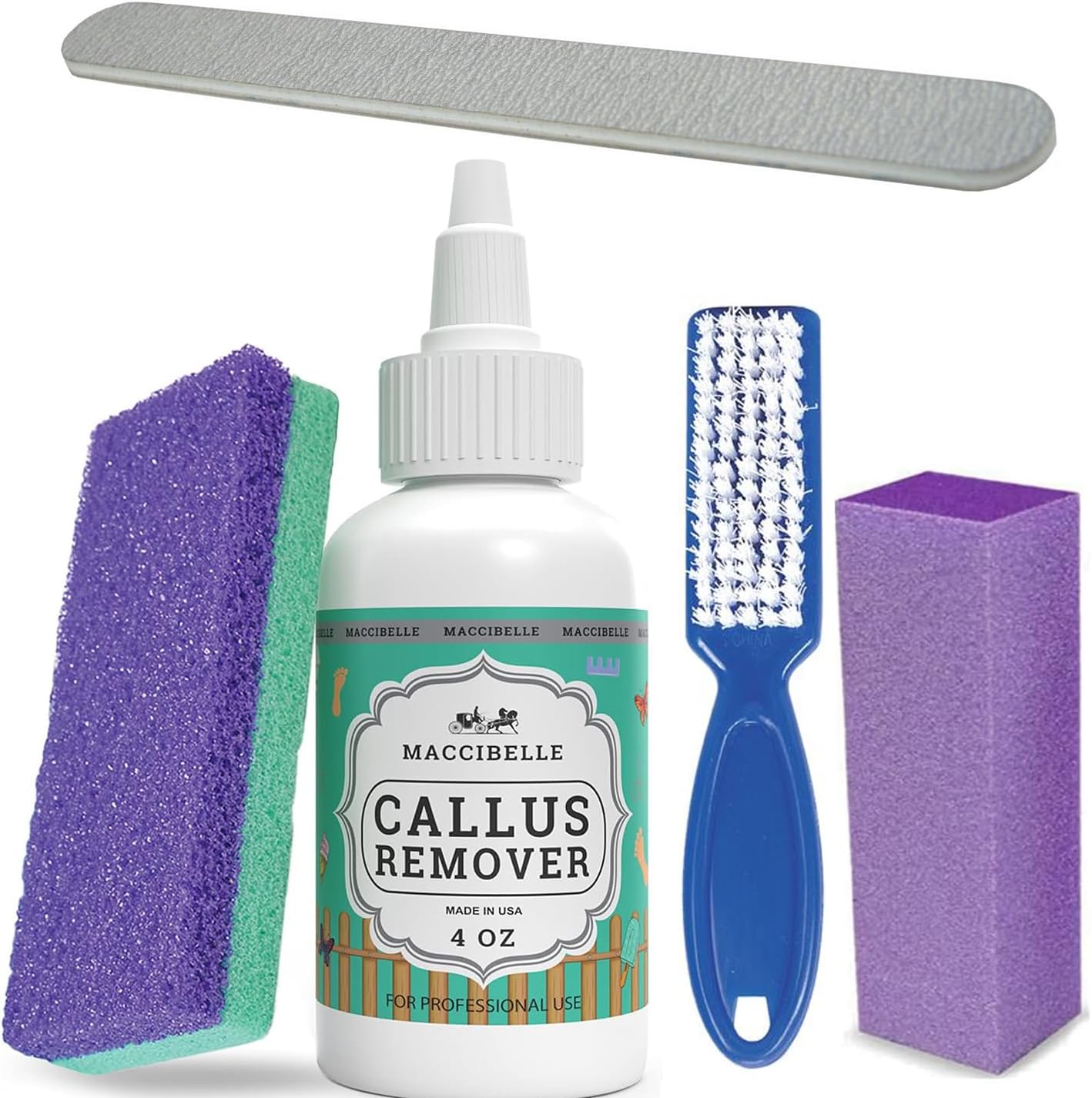 Maccibelle Extra Strength Callus Remover bottle front view