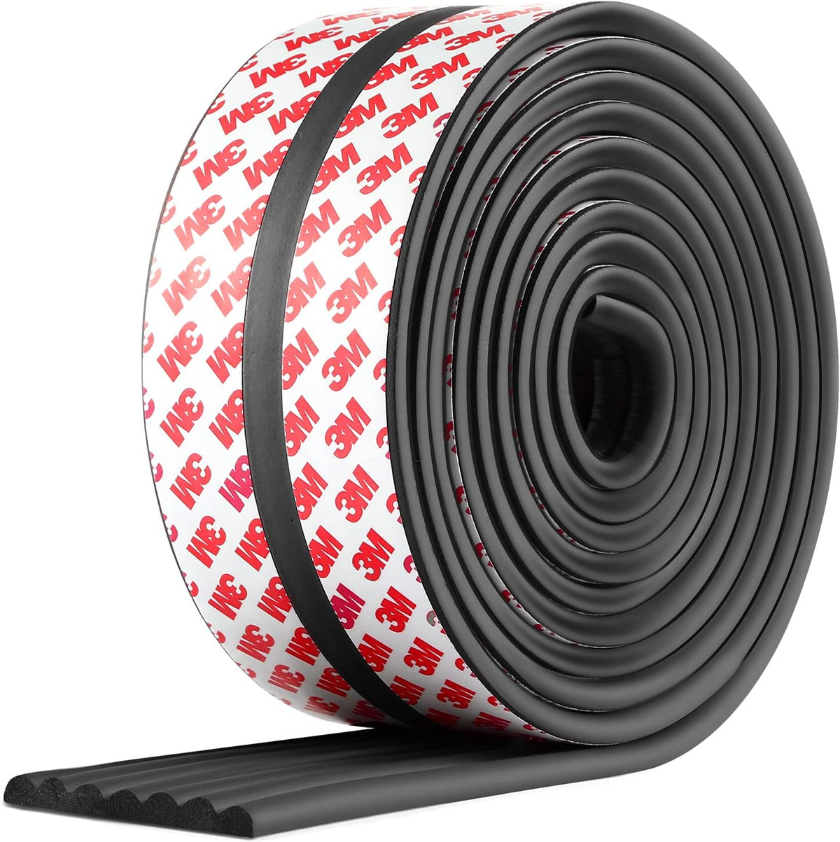 Baby Proofing Edge Corner Protector, 16.4 ft Edge Guards Padding with 3M Adhesive, Extra-Wide Soft NBR Rubber Foam Padding, Furniture,Sharp Edge Safety Corner Edge Bumper Guard-Black - Image 1