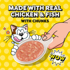 Variety pack of 24 Temptations wet cat treats