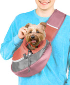 Cuddlissimo! Pet Sling Carrier - Carefully Sized for Teacup & Toy Breed Puppies & Cats (Under 6lb) - Soft Pouch for Small Dogs, Yorkies, Chihuahuas - Ideal for Hands-Free Travel & Walks (Pink) - Image 11