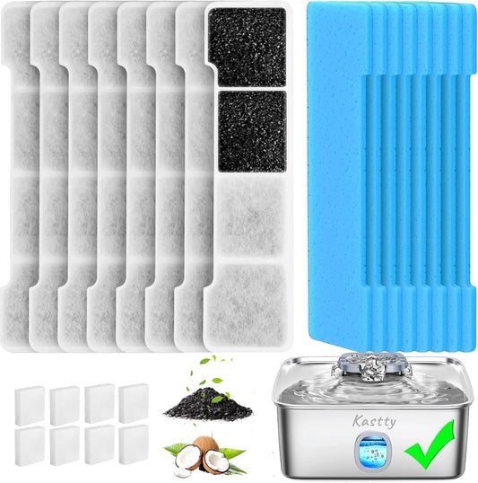 Kastty 15L dog water fountain filter replacement kit front view