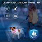 USB-C charging port on PetIsay illuminated pet safety collar