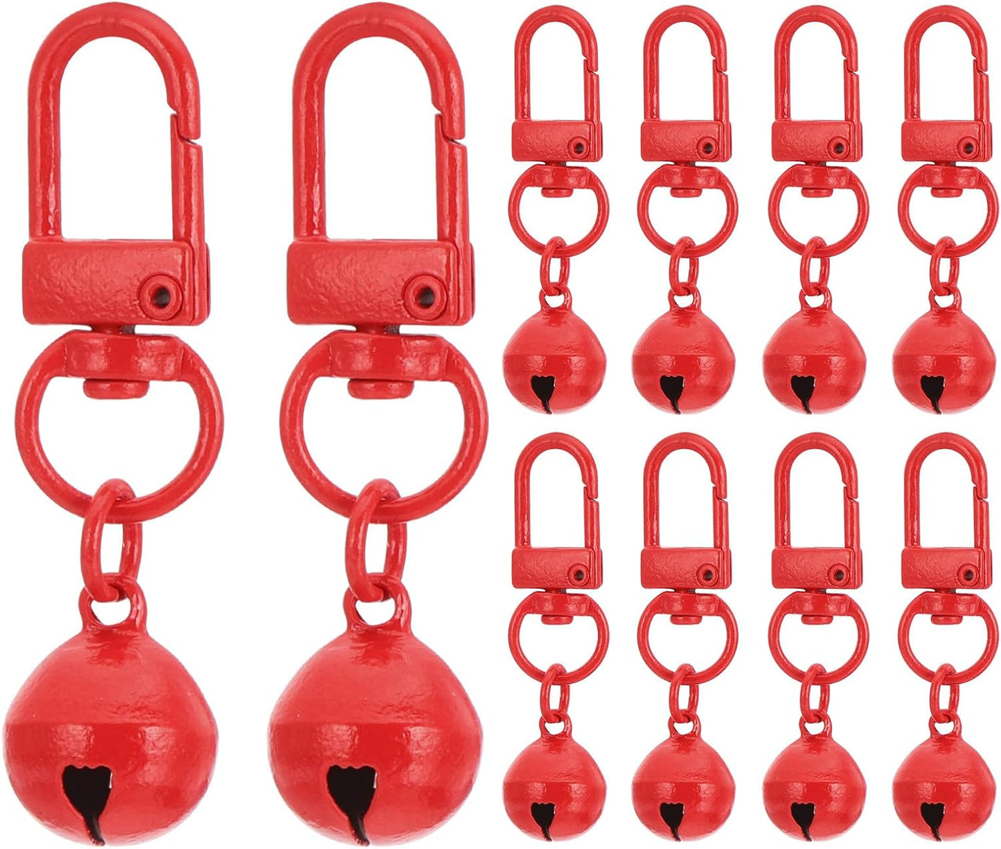 PATIKIL 10 PCS Dog Bell, Cat Bell Small Pet Collar Bells Keychain Cute Bulk Loud Jingle for Dog Collar Charm Pendant - Image 14