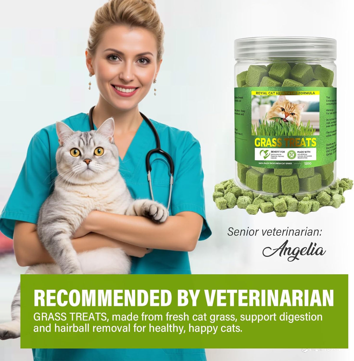 Complete seventeen piece complete cat grass kit layout on table