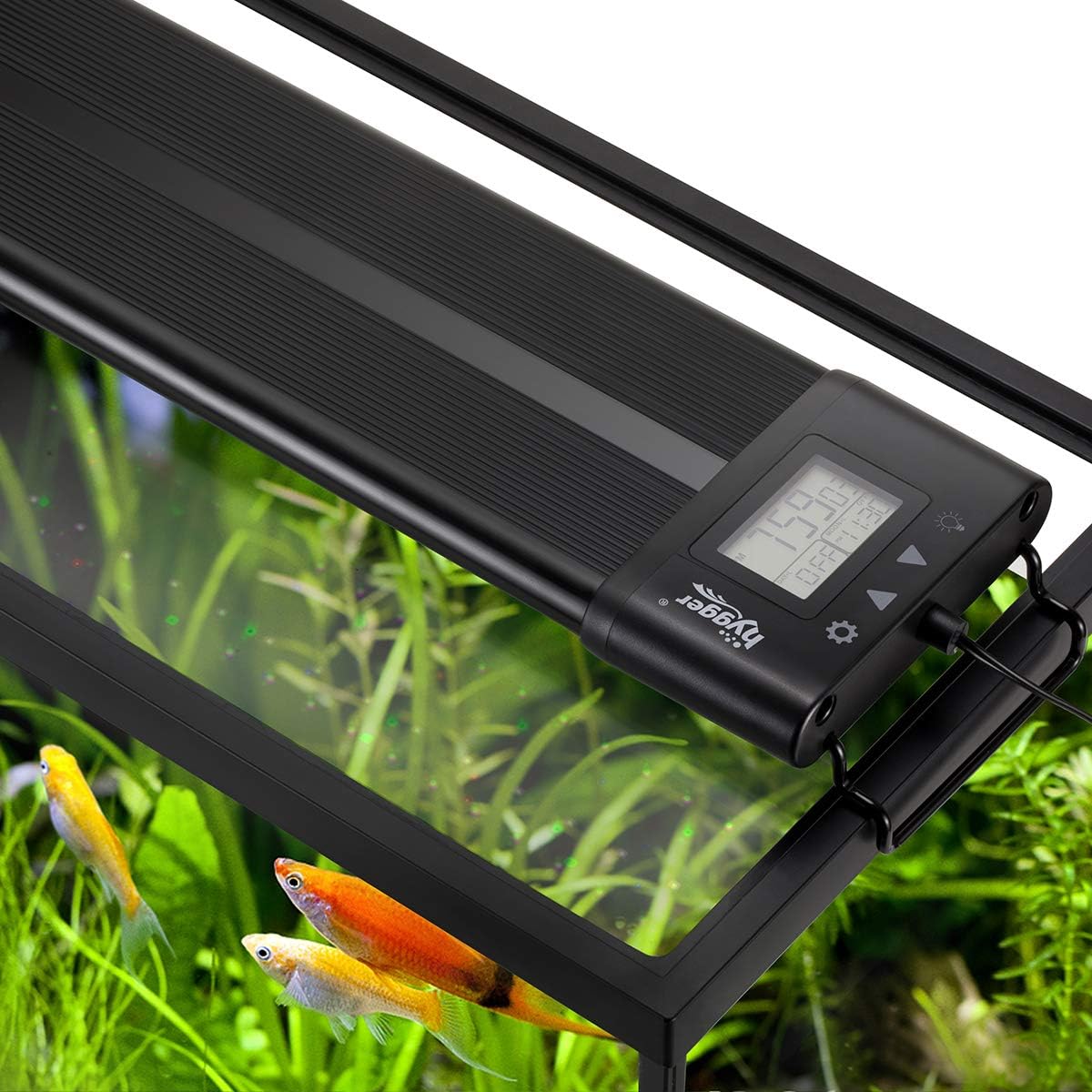 Hygger LED aquarium light packaging and contents