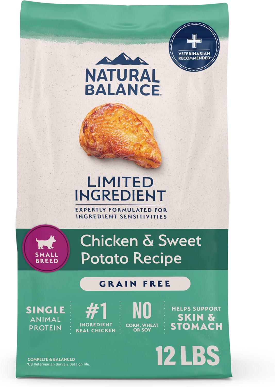Natural Balance Limited Ingredient Adult Dry Dog Food - Balanced Nutrition for Small Breeds - Grain-Free, Soy-Free Recipe - Limited Ingredient Formula - 4 lb - Reserve Sweet Potato & Bison Recipe - Image 11