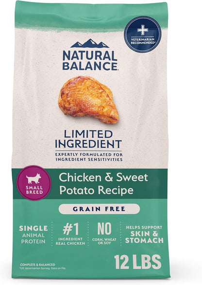 Natural Balance Limited Ingredient Adult Dry Dog Food - Balanced Nutrition for Small Breeds - Grain-Free, Soy-Free Recipe - Limited Ingredient Formula - 4 lb - Reserve Sweet Potato & Bison Recipe - Image 11