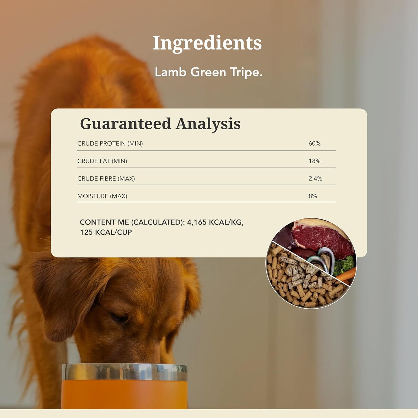 Authentic K9 Natural lamb green tripe supplement imported pack