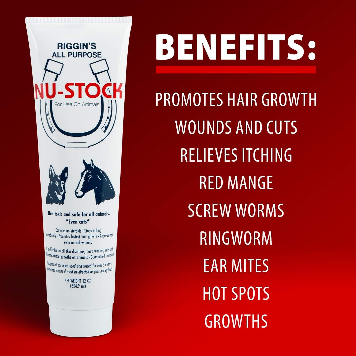 Authentic USA imported NuStock cream for pets and livestock