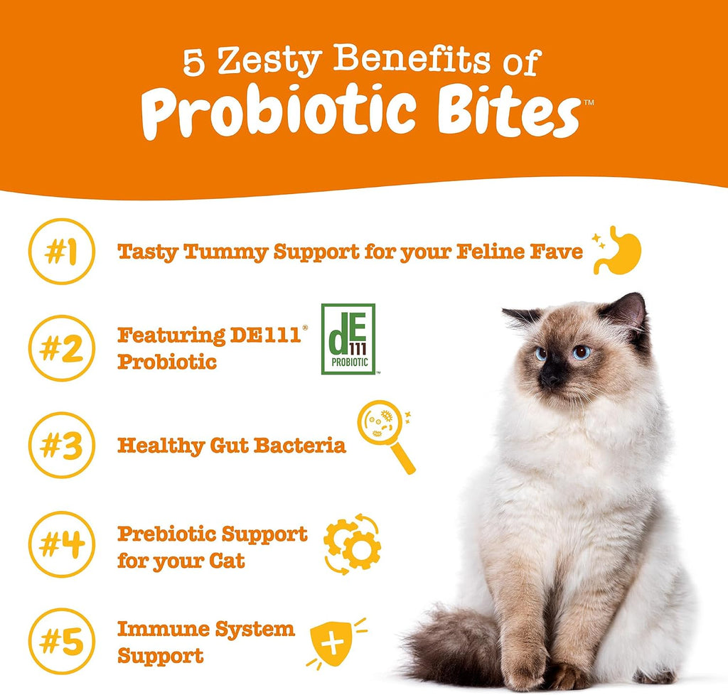 Chicken flavored soft chews for cat gut health and immune support