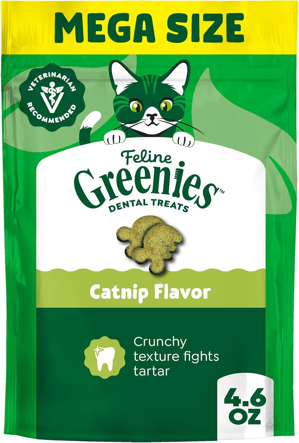 Greenies Cat Treats, Feline Veterinarian-Recommended Adult Natural Dental Treats, Catnip Flavor, 9.75 oz. Tub - Image 14