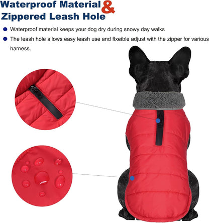 Petglad dog jacket showing waterproof outer fabric texture