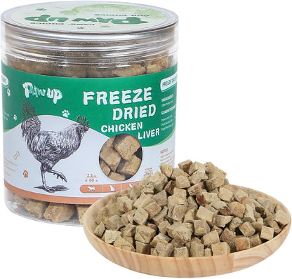 PAWUP Freeze Dried Cat Treats, Chicken Liver Single Ingredient, with Intense Natural Aroma for Picky Cats, High Protein Cat Food Topper, 4.6 oz, Rawhide Free & Grain Free - Image 10